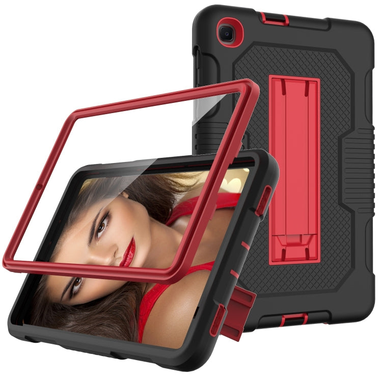 For Samsung Galaxy A 8.4 T307 Contrast Color Robot B2 Silicone Hybrid PC Tablet Case with Holder