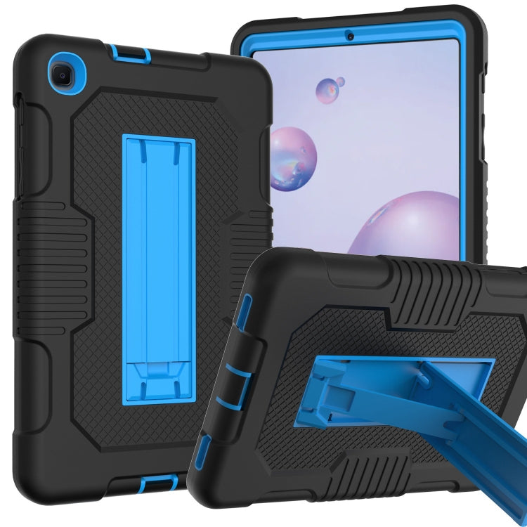 For Samsung Galaxy A 8.4 T307 Contrast Color Robot B2 Silicone Hybrid PC Tablet Case with Holder