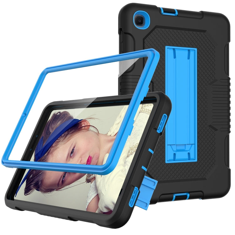 For Samsung Galaxy A 8.4 T307 Contrast Color Robot B2 Silicone Hybrid PC Tablet Case with Holder