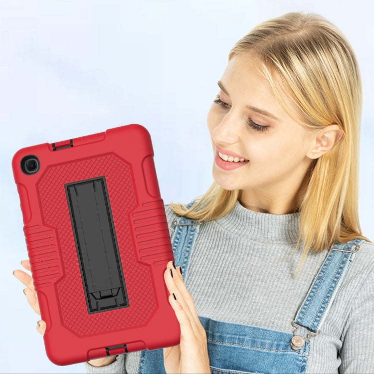 For Samsung Galaxy A 8.4 T307 Contrast Color Robot B2 Silicone Hybrid PC Tablet Case with Holder