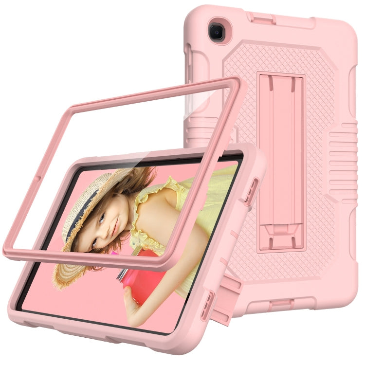 For Samsung Galaxy A 8.4 T307 Contrast Color Robot B2 Silicone Hybrid PC Tablet Case with Holder