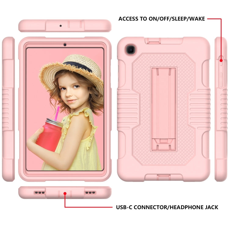 For Samsung Galaxy A 8.4 T307 Contrast Color Robot B2 Silicone Hybrid PC Tablet Case with Holder