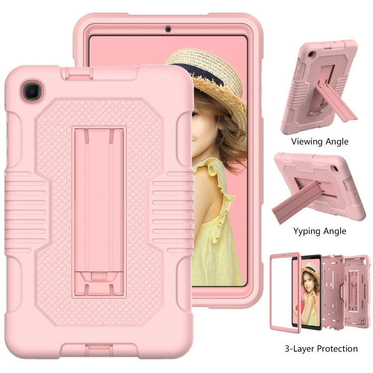 For Samsung Galaxy A 8.4 T307 Contrast Color Robot B2 Silicone Hybrid PC Tablet Case with Holder