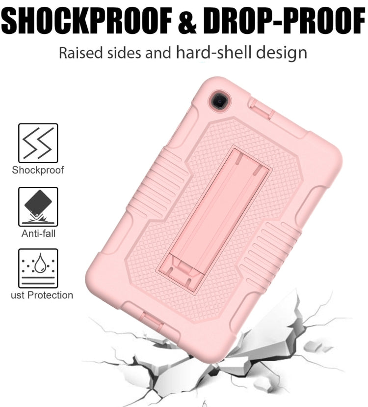 For Samsung Galaxy A 8.4 T307 Contrast Color Robot B2 Silicone Hybrid PC Tablet Case with Holder