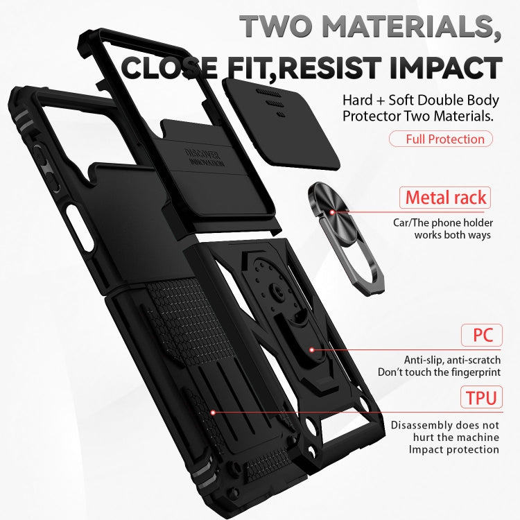 For Samsung Galaxy Z Flip4 Sliding Camshield Holder Phone Case
