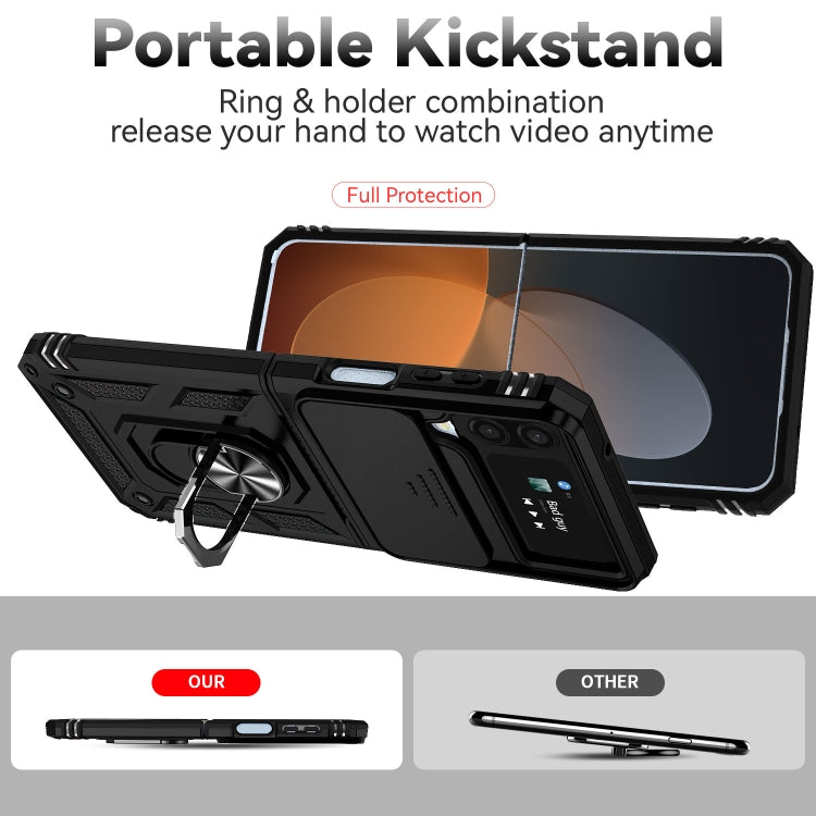 For Samsung Galaxy Z Flip4 Sliding Camshield Holder Phone Case