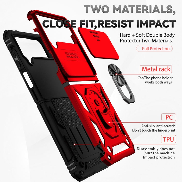 For Samsung Galaxy Z Flip4 Sliding Camshield Holder Phone Case