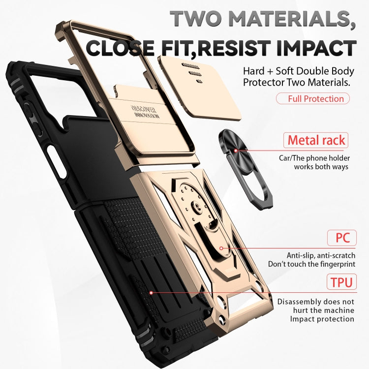 For Samsung Galaxy Z Flip4 Sliding Camshield Holder Phone Case