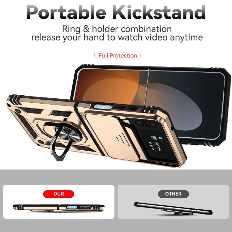 For Samsung Galaxy Z Flip4 Sliding Camshield Holder Phone Case