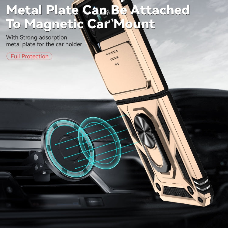 For Samsung Galaxy Z Flip4 Sliding Camshield Holder Phone Case
