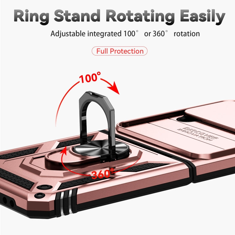 For Samsung Galaxy Z Flip4 Sliding Camshield Holder Phone Case