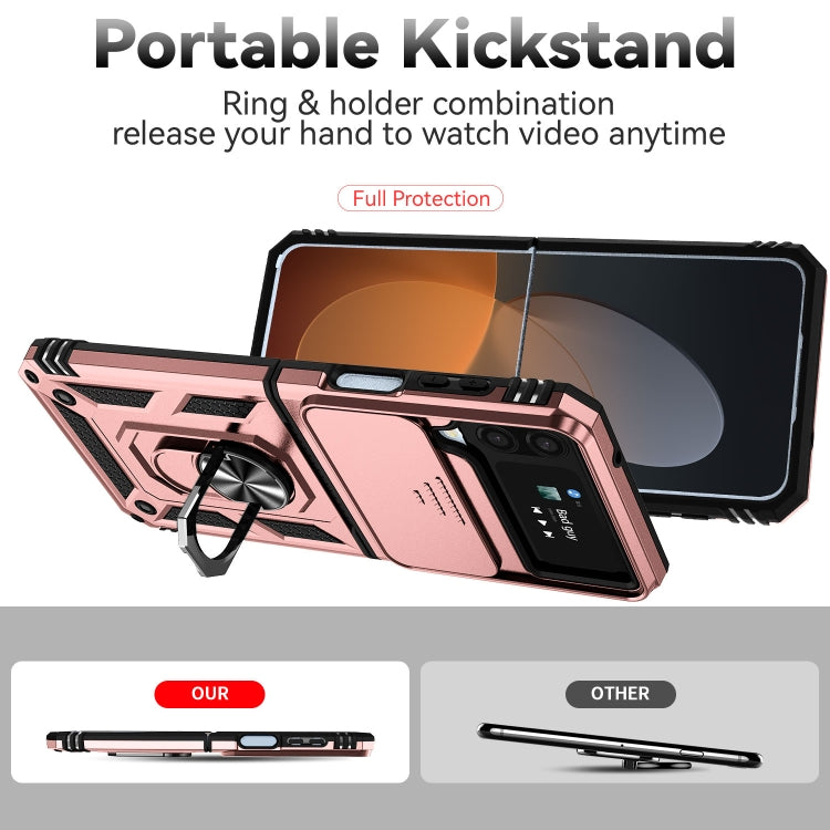 For Samsung Galaxy Z Flip4 Sliding Camshield Holder Phone Case