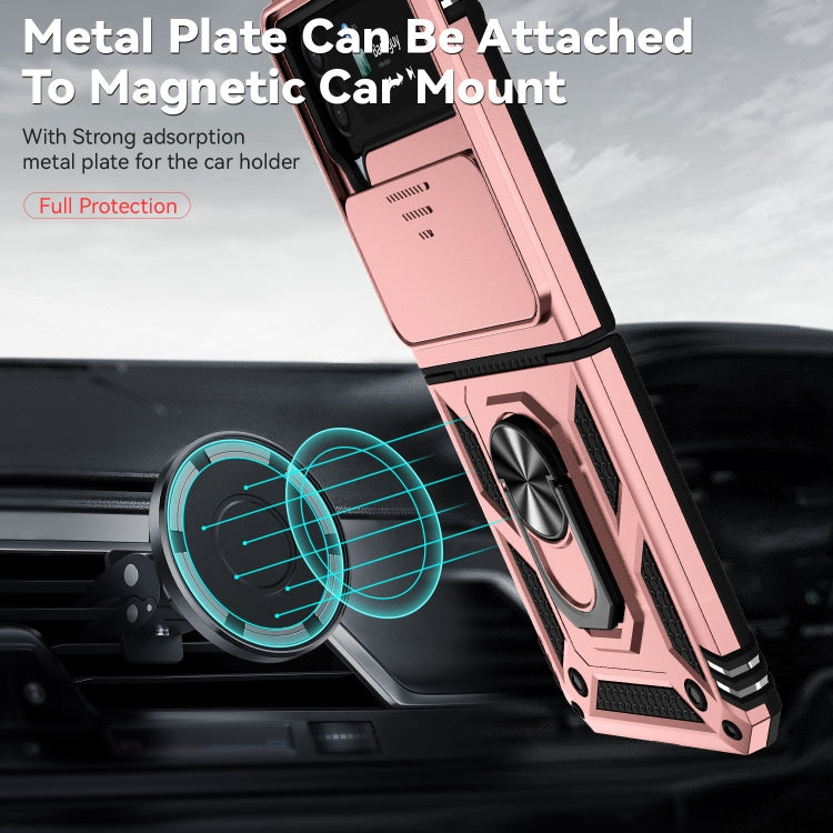 For Samsung Galaxy Z Flip4 Sliding Camshield Holder Phone Case