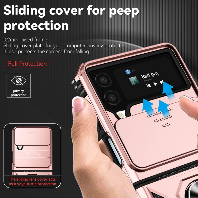 For Samsung Galaxy Z Flip4 Sliding Camshield Holder Phone Case