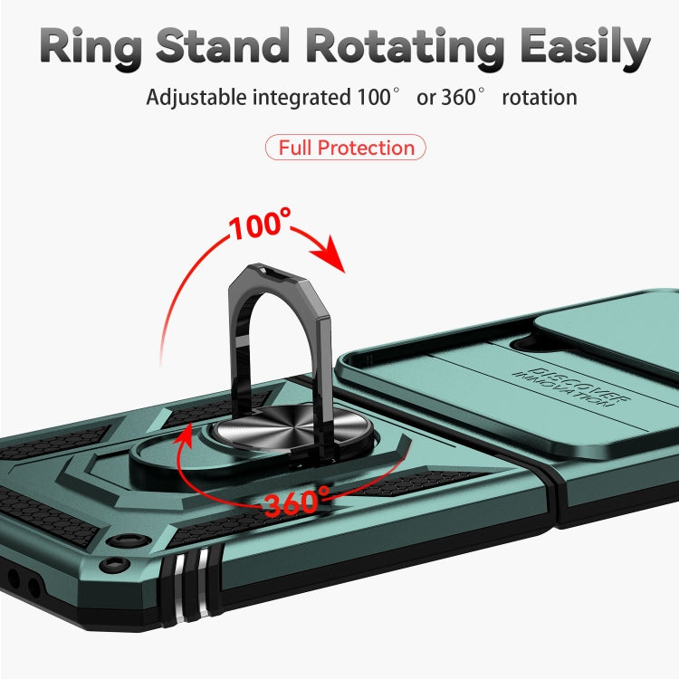 For Samsung Galaxy Z Flip4 Sliding Camshield Holder Phone Case