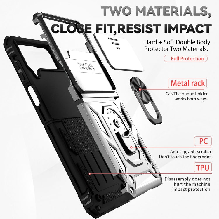For Samsung Galaxy Z Flip4 Sliding Camshield Holder Phone Case