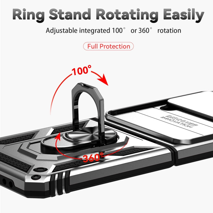 For Samsung Galaxy Z Flip4 Sliding Camshield Holder Phone Case