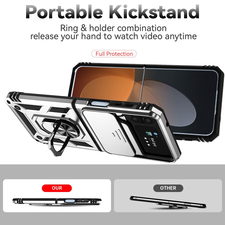 For Samsung Galaxy Z Flip4 Sliding Camshield Holder Phone Case