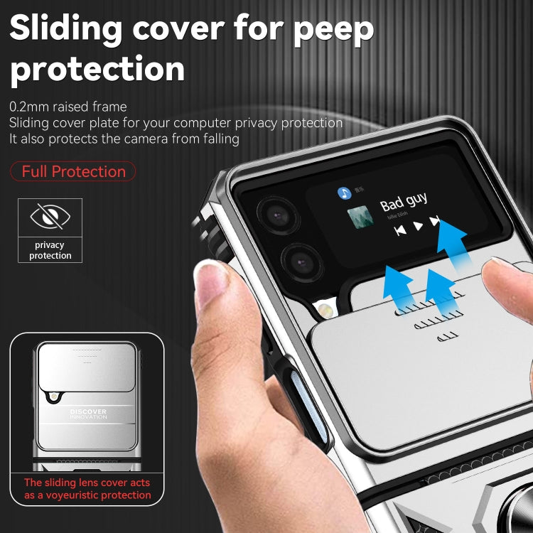 For Samsung Galaxy Z Flip4 Sliding Camshield Holder Phone Case