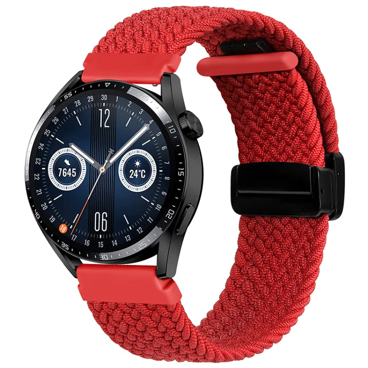 For Garmin VivoMove Trend / Luxe / Style 20mm Magnetic Fold Clasp Woven Watch Band