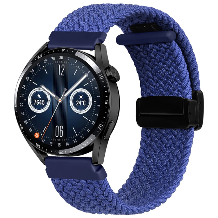 For Garmin VivoMove Trend / Luxe / Style 20mm Magnetic Fold Clasp Woven Watch Band