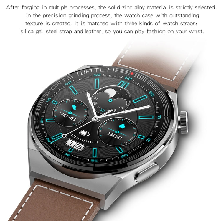 KT62 1.36 inch TFT Round Screen Smart Watch Supports Bluetooth Call/Blood Oxygen Monitoring, Strap: