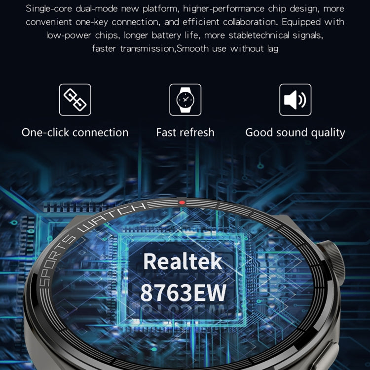 KT62 1.36 inch TFT Round Screen Smart Watch Supports Bluetooth Call/Blood Oxygen Monitoring, Strap: