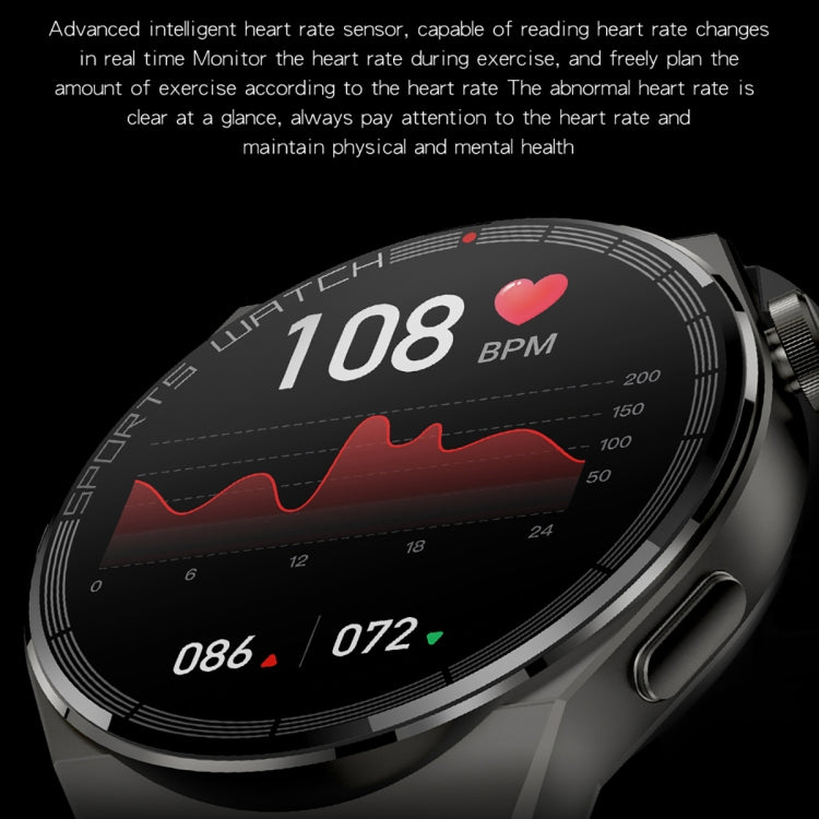 KT62 1.36 inch TFT Round Screen Smart Watch Supports Bluetooth Call/Blood Oxygen Monitoring, Strap: