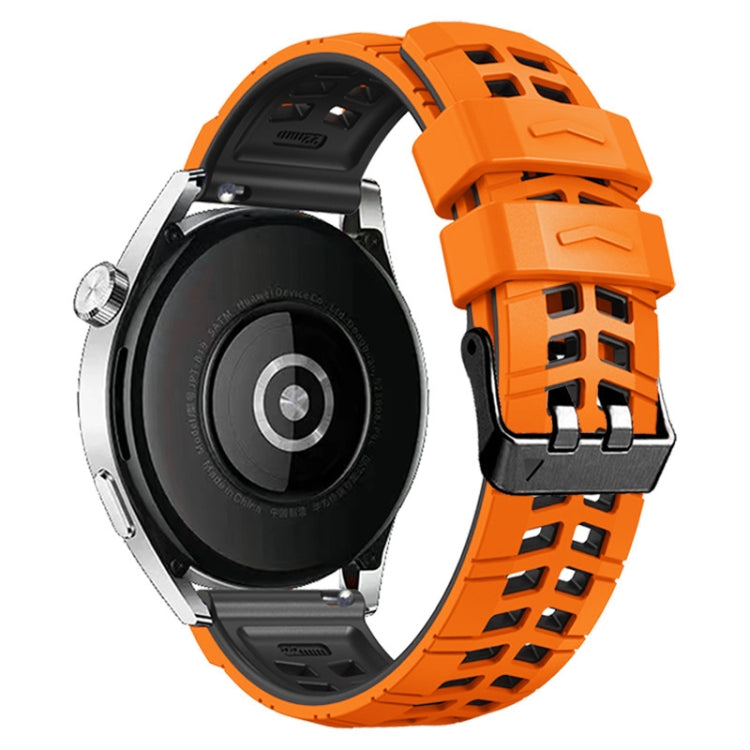 For Huawei Watch4 / 4 Pro / Watch3 / 3 Pro 22mm Double-row Hole Two-color Silicone Watch Band