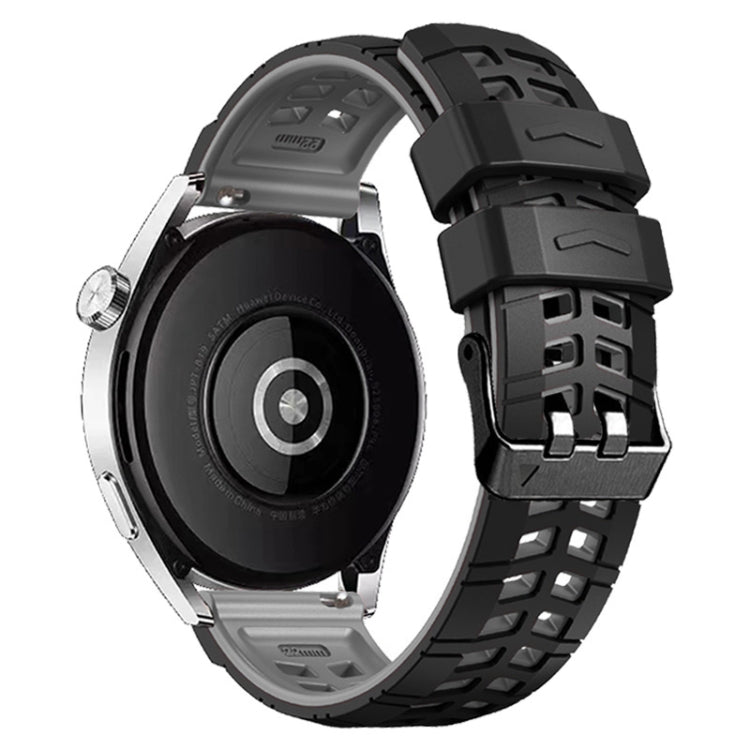 For Huawei Watch4 / 4 Pro / Watch3 / 3 Pro 22mm Double-row Hole Two-color Silicone Watch Band