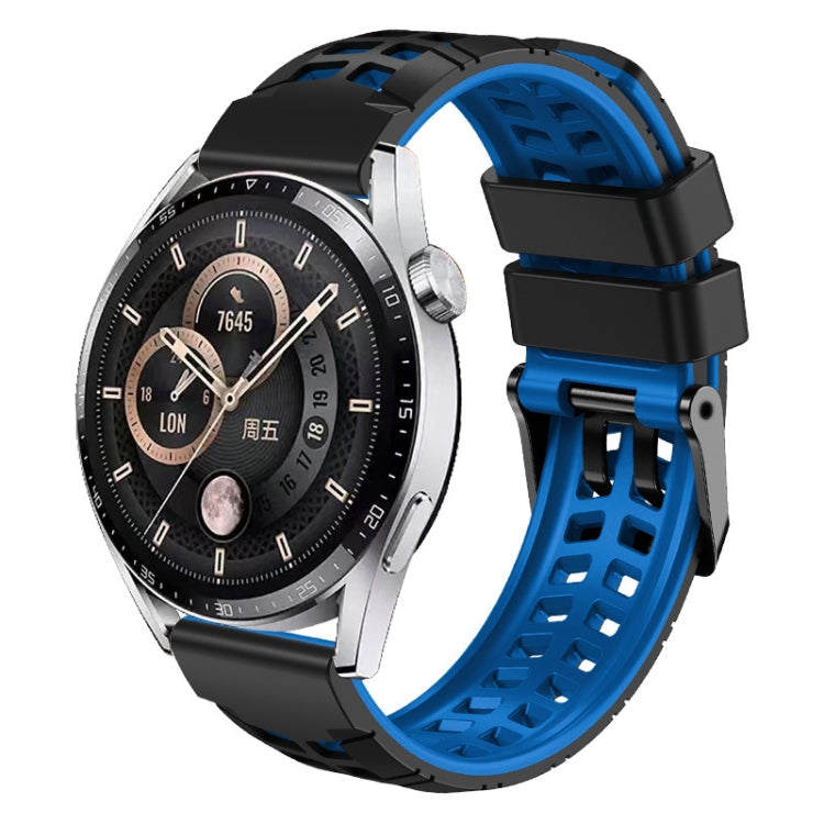 For Huawei Watch4 / 4 Pro / Watch3 / 3 Pro 22mm Double-row Hole Two-color Silicone Watch Band