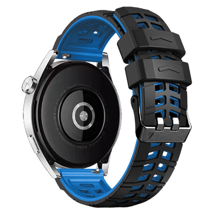 For Huawei Watch4 / 4 Pro / Watch3 / 3 Pro 22mm Double-row Hole Two-color Silicone Watch Band