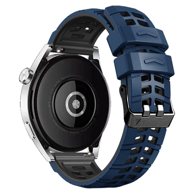 For Huawei Watch4 / 4 Pro / Watch3 / 3 Pro 22mm Double-row Hole Two-color Silicone Watch Band