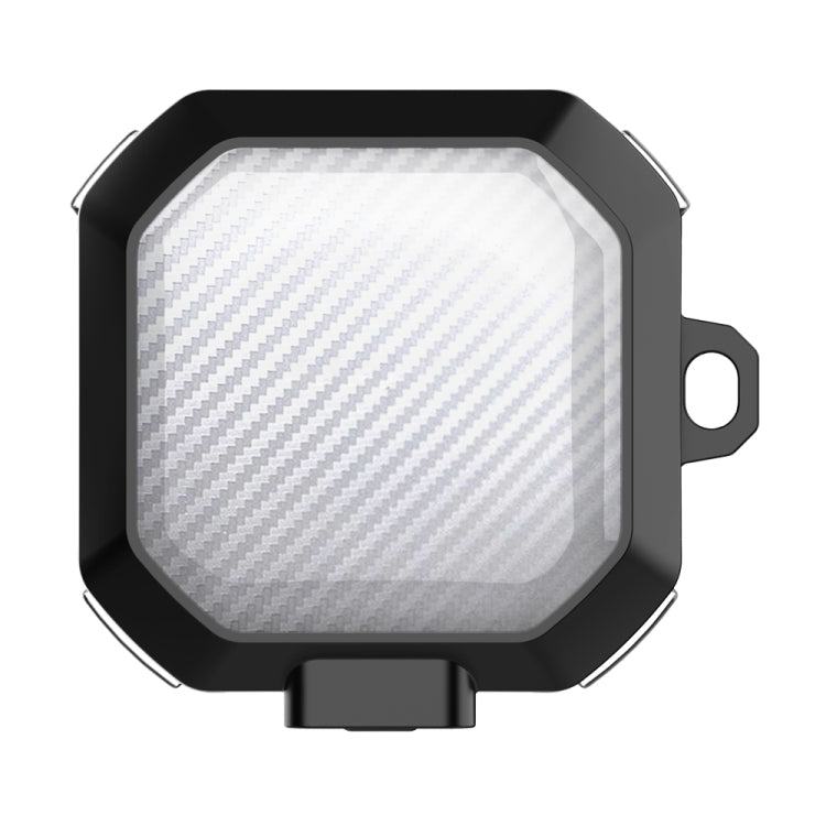 For Samsung Buds Live / Buds2 / Pro / 2Pro TPU + PC Transparent Carbon Fiber Wireless Earphones Protective Case With Switch