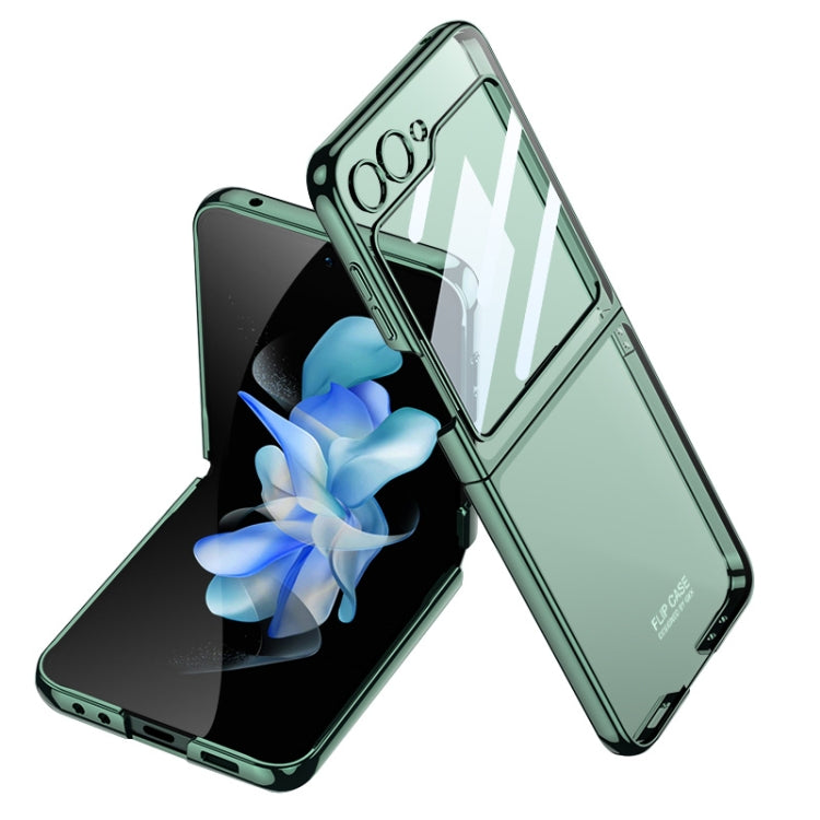 For Samsung Galaxy Z Flip5 Ultra-thin Plating Clear PC All Inclusive Phone Case