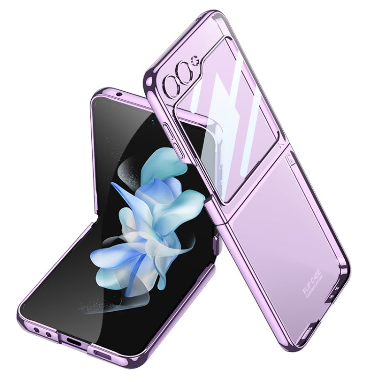 For Samsung Galaxy Z Flip5 Ultra-thin Plating Clear PC All Inclusive Phone Case