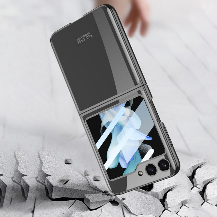 For Samsung Galaxy Z Flip5 Ultra-thin Plating Clear PC All Inclusive Phone Case