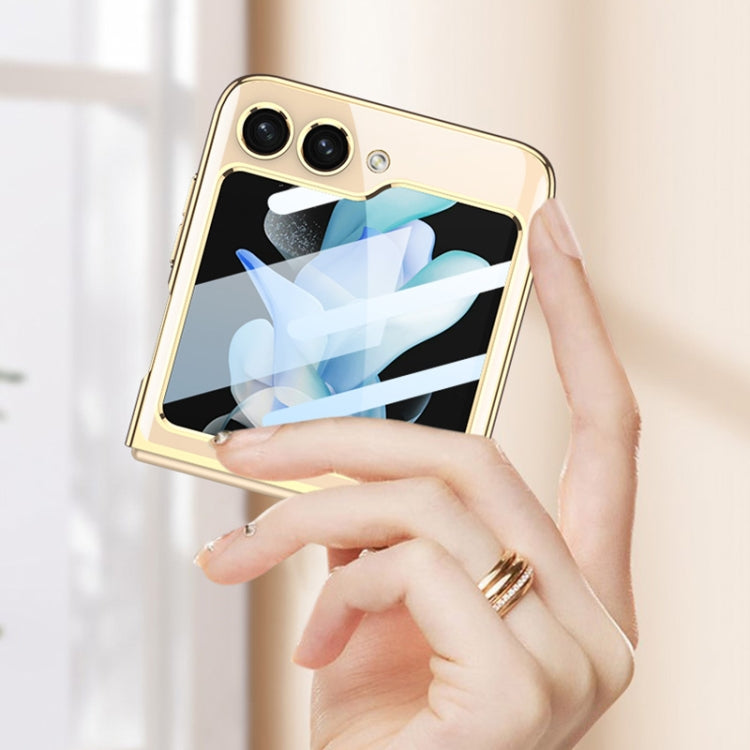 For Samsung Galaxy Z Flip5 Ultra-thin Plating Clear PC All Inclusive Phone Case