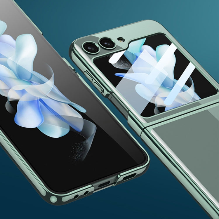 For Samsung Galaxy Z Flip5 Ultra-thin Plating Clear PC All Inclusive Phone Case
