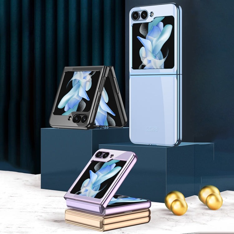 For Samsung Galaxy Z Flip5 Ultra-thin Plating Clear PC Phone Case