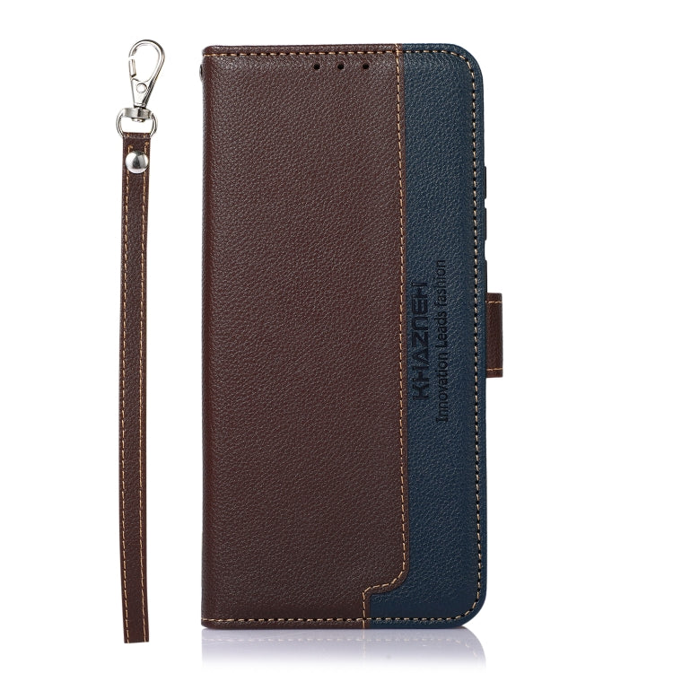 For iPhone 16 Plus KHAZNEH Litchi Texture Leather RFID Phone Case
