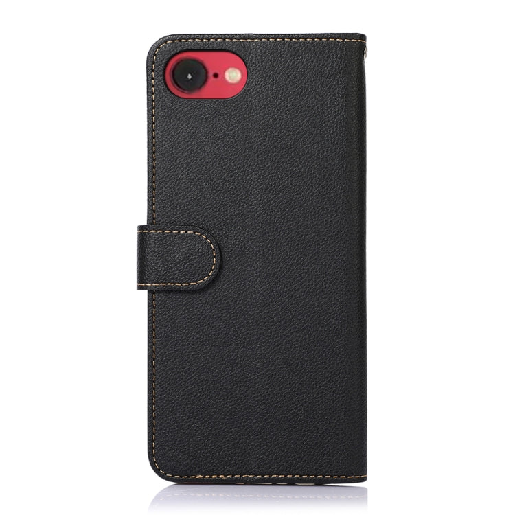 For iPhone 16e / 17e KHAZNEH Litchi Texture Leather RFID Phone Case