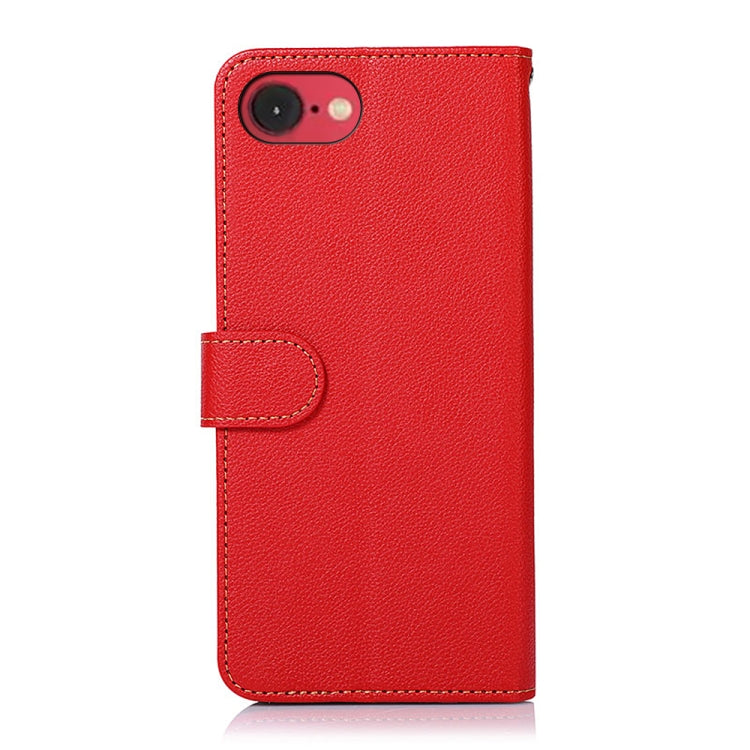 For iPhone 16e / 17e KHAZNEH Litchi Texture Leather RFID Phone Case