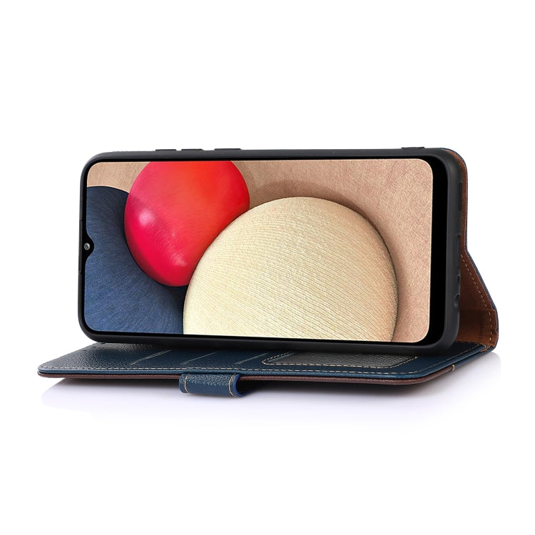 For iPhone 16e / 17e KHAZNEH Litchi Texture Leather RFID Phone Case