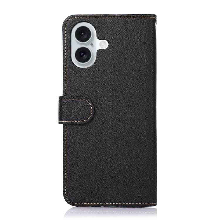 For iPhone 17 KHAZNEH Litchi Texture Leather RFID Phone Case