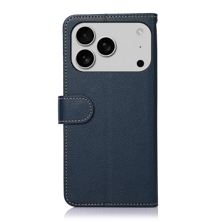 For iPhone 17 Pro KHAZNEH Litchi Texture Leather RFID Phone Case
