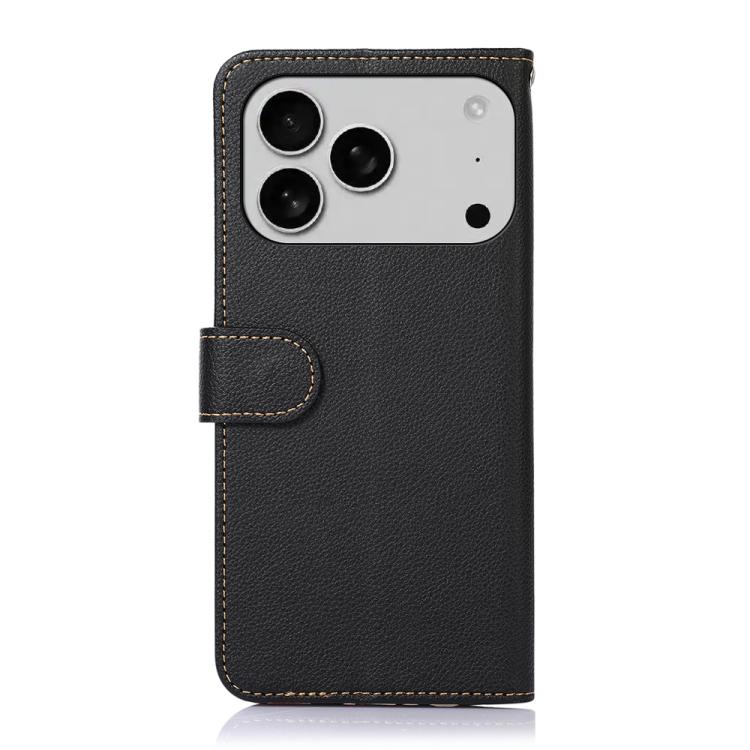 For iPhone 17 Pro Max KHAZNEH Litchi Texture Leather RFID Phone Case