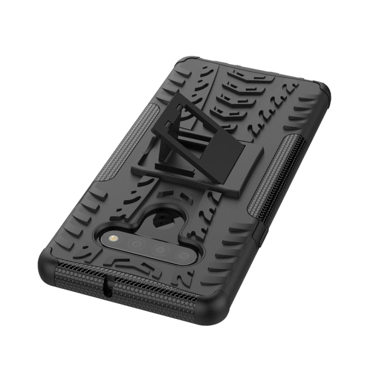 For LG Stylo 6 Tire Texture Shockproof TPU+PC Protective Case with Holder