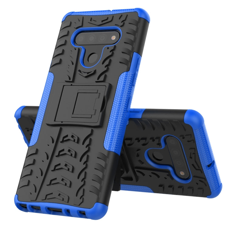 For LG Stylo 6 Tire Texture Shockproof TPU+PC Protective Case with Holder