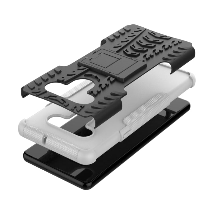 For LG Stylo 6 Tire Texture Shockproof TPU+PC Protective Case with Holder